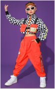 画像10: 40%off【セットアップ/在庫処分セール】140 GIRLS HIPHOP SETS キッズダンス衣装 ヒップホップ ストリート (10)