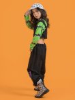 画像5: 【セットアップ】GIRLS 3 ITEMS HIPHOP BLACK SETS (5)