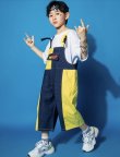 画像3: 40%off【オーバーオール/在庫処分セール】140 150 HIPHOP DANCE OVERALLS (3)