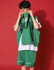 画像4: BLACK&GREEN VEST HIPHOP SETS (4)