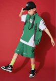 画像5: BLACK&GREEN VEST HIPHOP SETS (5)