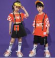 画像2: 30%off【セットアップ/在庫処分セール】130 160 女の子 GIRLS RED CHECKER HIPHOP SETS (2)