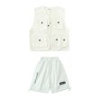 画像8: 40%off【セットアップ / 在庫処分セール】 140  WHITE HIPHOP VEST SET (8)