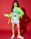 画像2: NEON GREEN GIRLS High neck HIPHOP SET (2)