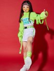 画像4: NEON GREEN GIRLS High neck HIPHOP SET (4)