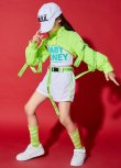 画像5: NEON GREEN GIRLS High neck HIPHOP SET (5)