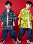 画像4: 【セットアップ】Paisley Shirts and Denim Pants Set (4)