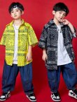 画像2: 【セットアップ】Paisley Shirts and Denim Pants Set (2)