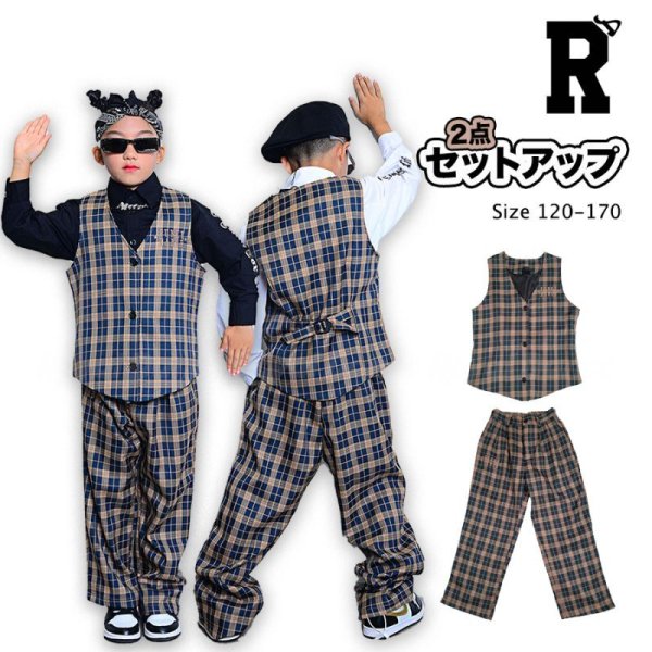 画像1: 30%off【セットアップ/在庫処分セール】120 160 LOCKING FUNKY DANCE PLAID SET (1)