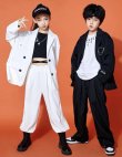 画像2: 【セットアップ】BLACK&WHITE HIPHOP SUITS STYLE SET (2)