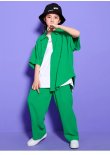 画像6: 【セットアップ】CASUAL GREEN SHIRTS SET (6)