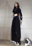 画像1: 【大人向け パンツ】 LA BLACK STREET PANTS (1)