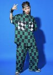 画像7: 【セットアップ】WHITE & GREEN CHECKER HIPHOP SET (7)