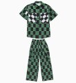 画像10: 【セットアップ】WHITE & GREEN CHECKER HIPHOP SET (10)