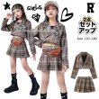 画像1: 【セットアップ】BROWN CHECK GIRLS SETS (1)