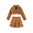 画像8: 【セットアップ】ORANGE CHECK GIRLS SETS (8)