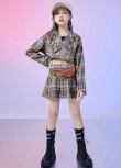 画像10: 【セットアップ】BROWN CHECK GIRLS SETS (10)