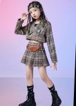 画像7: 【セットアップ】BROWN CHECK GIRLS SETS (7)