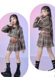 画像12: 【セットアップ】BROWN CHECK GIRLS SETS (12)