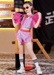 画像1: 【セットアップ】Girls Pink Dance Set (1)