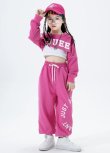 画像3: 【セットアップ】Girls Pink Cropped Set (3)