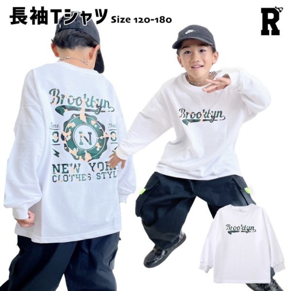 画像1: 【トップス】Brooklyn長袖Tシャツ (1)