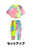 画像12: TIE-DYE SHORT SLEEVE TOPS  PANTS (12)