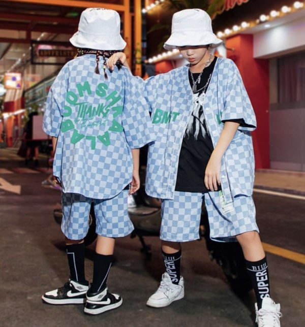 画像1: 【セットアップ】SKY BLUE HIPHOP SETS (1)