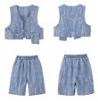 画像8: DENIM HALF PANTS SET (8)