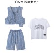 画像6: DENIM HALF PANTS SET (6)