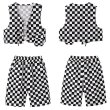 画像11: CHECKER VEST & HALF PANTS SET (11)