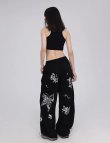 画像3: 【CBX LAB】BUTTERFLY PRINT SWEATPANTS (Black) (3)