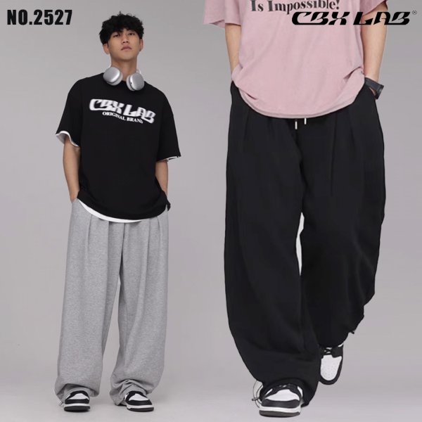 画像1: 【CBX LAB】MENS TUCK SWEATPANTS (2Colors) (1)